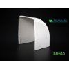 PVC koncovka k žľabu 80x60mm Artiplastic 08 0808TT W 1