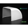 PVC koncovka k žľabu 80x60mm Artiplastic 08 0808TT W 3