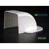 PVC přechod do zdi 80x60mm k žlabu Artiplastic 08 0809CM W 1