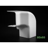 PVC pravy vertikální úhel 80x60 mm k žlabu Artiplastic 08 0815 VD W 3 bez loga