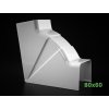 vnitrny kout regulovatelny 80x60 mm k žľabu Artiplastic 08 0820 IR W 1 bez loga