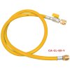 REFCO CA CL 60 Y – žlutá servisní hadice 150 cm 1 4 SAE s ventilem bez loga hlavna