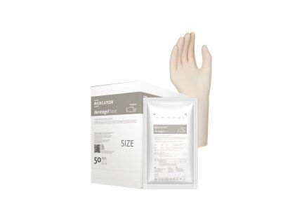 DERMAGEL BASIC (50 párů) (Barva přírodní, Velikost 9.0)