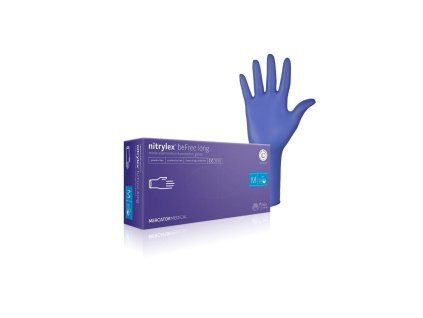 NITRYLEX beFree long (Barva Modrá, Velikost XL)