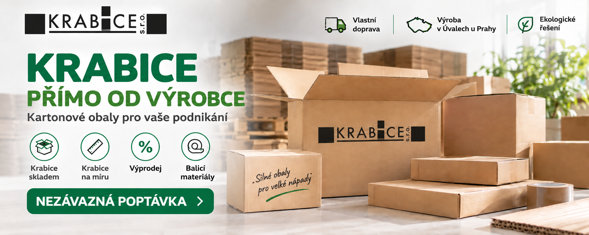 Krabice přímo od výrobce – kartonové obaly Krabice s.r.o.