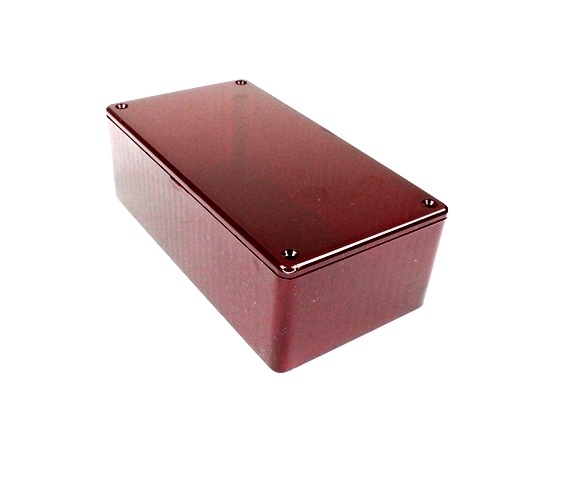 Hammond Manufacturing Plastová krabička HM1591DTRD, červená