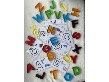 Velká písmena s obrázky k abecedě