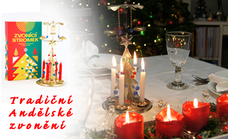 Andělské zvonění . Tradiční zvonící stromek