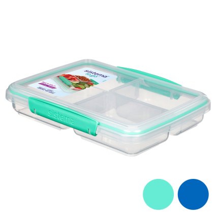 21560 Sistema Dělená krabička na svačinu Multi Split To Go se 3 oddíly 820 ml