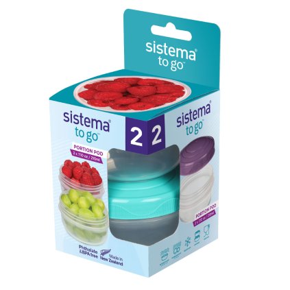 21487 Sistema Sada kelímků Portionpod To Go 2x210 ml 001