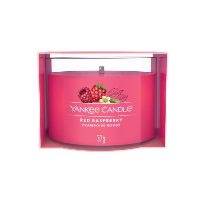 38581 Yankee Candle votivní svíčka ve skle Red Raspberry