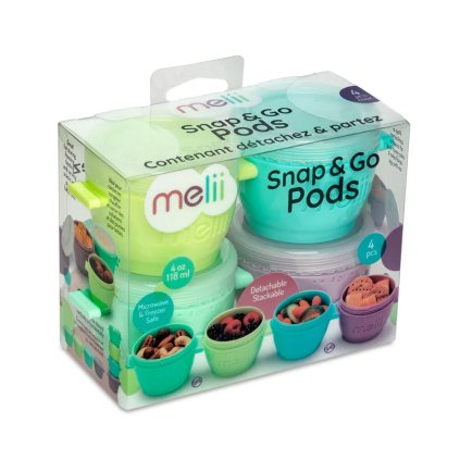 11050 Melii Kelímky na potraviny Snap&Go 118 ml sada 4ks