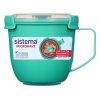 21141 Sistema Hrnek na polévku do mikrovlnné trouby 900 ml - minty teal