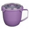 21141 Sistema Hrnek na polévku do mikrovlnné trouby 900 ml - misty purple