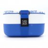Yoko Design Bento box na jídlo Toile de Jouy dvoupatrový 1200 ml