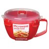 1109 Sistema Miska na těstoviny do mikrovlnné trouby 940 ml červená