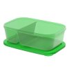 24036 MAKAMAKA Dělený svačinový box MyLunch Plus růžový 1150 ml24036 MAKAMAKA Dělený svačinový box MyLunch Plus zelený 1150 ml