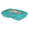 21518-24 Sistema Krabička na svačinu Ocean Bound se 2 oddíly 350 ml tyrkysová