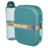 41676-05 Sistema Krabička na svačinu Ribbon a Láhev na pití Swift Squeeze Ocean Bound tyrkysová