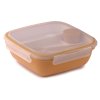 379 Snips Box na obědy Snipslock čtvercový s příborem 1,5l světlehnědý
