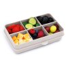 40051 Melii Dělená krabička na svačinu Snackle box 6 Mini 684 ml béžová