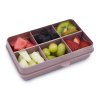 40052 Melii Dělená krabička na svačinu Snackle box 6 Mini 684 ml růžová