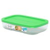 24003 Makamaka Svačinový box City se 3 přihrádkami 850 ml zelený