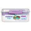 21685 Sistema svačinový box To Go 1,25l misty purple