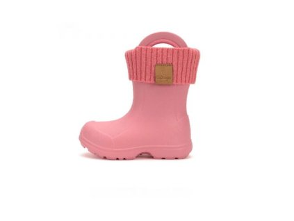 🌧️ Zateplené gumáky D.D.Step (Rain Boots) - Water Lily Pink