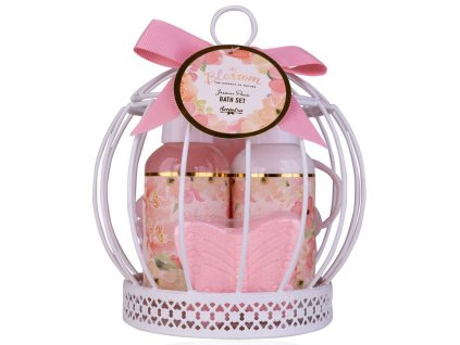 SET koupelový BLOSSOM v drátěné ptačí kleci ACCENTRA