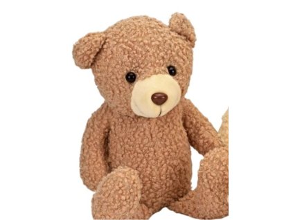 AKCE: Buklé plyšový medvídek hnědý, 30cm