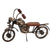 dekorativni kovova retro motorka svetle hneda