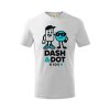 Detské chlapčenské bavlnené tričko značky Dash and Dot s veľkým logom