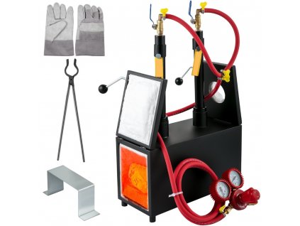 Plynová kováčska vyheň 1350 ° C, objem 15 L, max. výkon 153,6 kWh