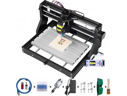 Laserový a CNC gravírovací stroj 300 x 180 x 45 mm, laser 2500 mW titul foto