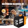 Kombinovaná ručná valcovačka 75 mm s nastaviteľnou hrúbkou 0,3-6,5 mm, na zlato, platinu a mosadz