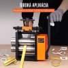 Kombinovaná ručná valcovačka 75 mm s nastaviteľnou hrúbkou 0,3-6,5 mm, na zlato, platinu a mosadz