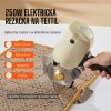 Prenosná elektrická rezačka látok z legovanej ocele 250 W, veľkosť čepele: 100 mm, maximálna hrúbka rezu: 27 mm