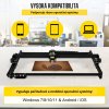 Laserový gravírovací stroj 460 x 810 mm, 6 W, 6000 mm/min