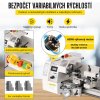Malý sústruh na kov 210x350mm, 600W, s rozsahom závitov 10-44 TPI so 4-cestným revolverom