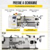 Malý sústruh na kov 210x350mm, 600W, s rozsahom závitov 10-44 TPI so 4-cestným revolverom