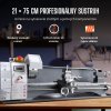 Malý sústruh na kov 211x750mm, 750 W, s rozsahom závitov 10–44 TPI, 50–2500 ot/min