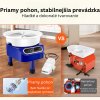Hrnčiarsky kruh, keramické koleso (28cm), stroj s pedálom (450W), 3 oporné nohy