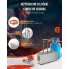 Plynová kováčska výheň 1427 °C, 3 horáky, nerezová štvorcová komora