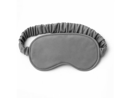 Sleep mask z 100% bavlněného saténu  – Luxusní saténová spánková maska Grey Touch  Grey Touch – šedá saténová spánková maska | Unisex | 100% bavlna