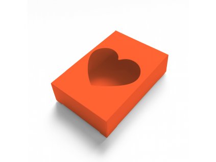 box long heart orange