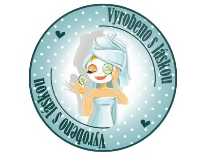 Samolepka "Vyrobeno s láskou" CZ-03, sada 12ks