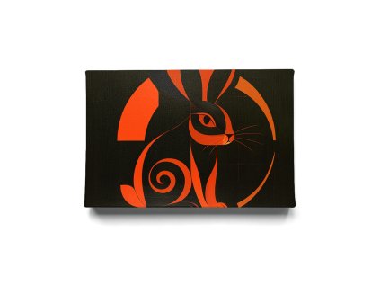 Flame Bunny – obraz na plátno Premium Canvas | 100% bavlna | Různé rozměry  Flame Bunny – obraz na plátno Premium Canvas | 100% bavlna