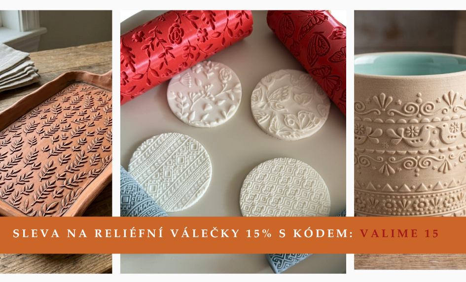 15% sleva na reliéfní válečky