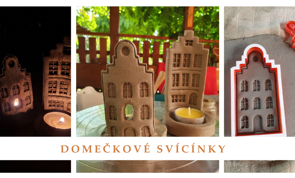Sada domečkových svícínků